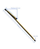 Splitter para tarjeta grafica PCIe de 6 y 8 pines macho a 2 salidas 8 pines (6+2)