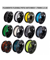 Filamento Flexible PETG Hatchbox 1.75mm 2.2 Lb