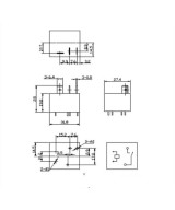 Rele de potencia para PCB SLI-12VDC-SL-A NO 30A 4 pines