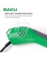 Pistola de calor portatil 650W BK-8034 BAKU