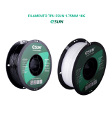 FILAMENTO TPU ESUN 1.75MM 1KG NEGRO