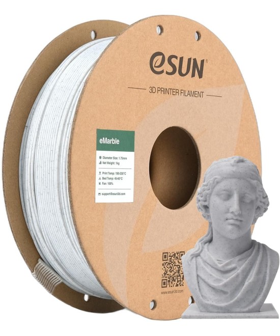 FILAMENTO PLA-MARMOL / MADERA ESUN 1.75MM 1KG