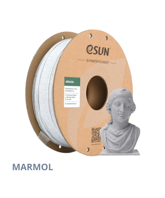 FILAMENTO PLA-MARMOL / MADERA ESUN 1.75MM 1KG