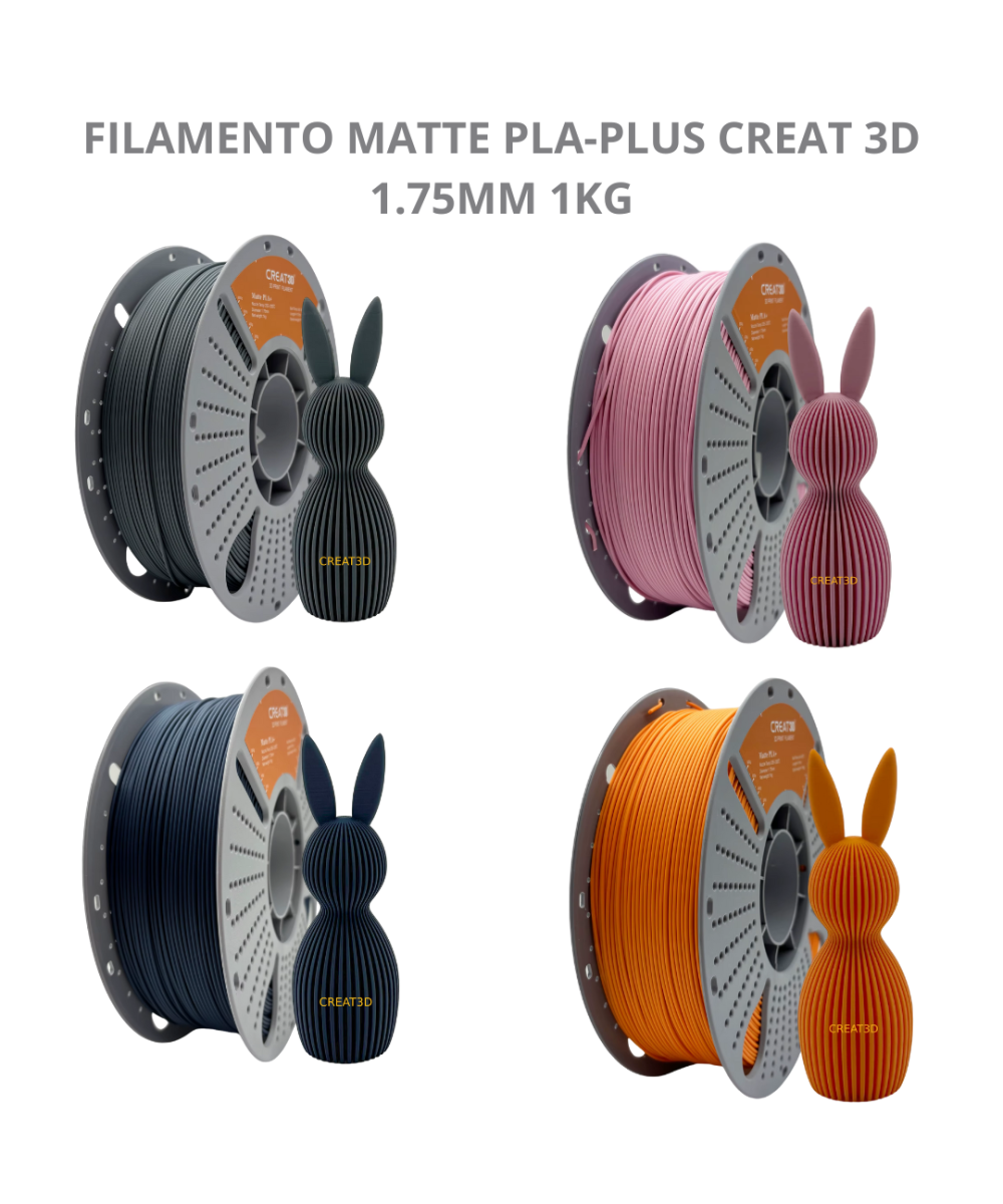 FILAMENTO MATTE PLA-PLUS CREAT 3D 1.75MM 1KG
