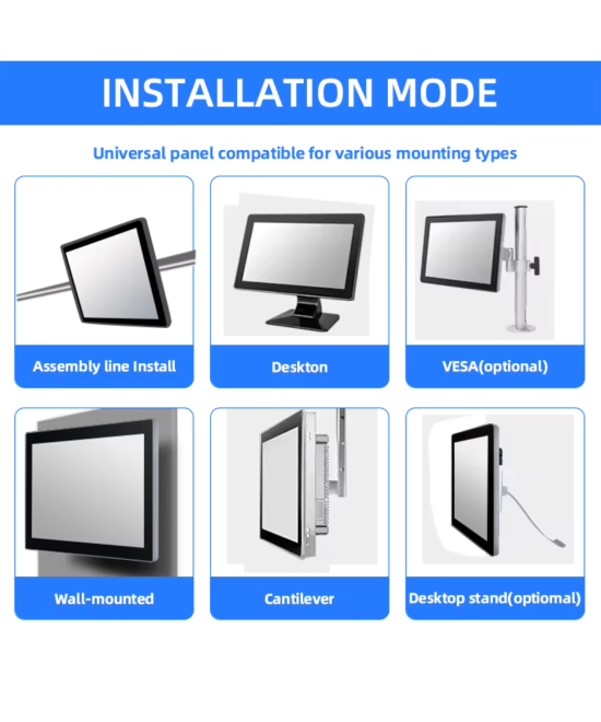Monitor (pantalla led) industrial de 10'1 pulgadas