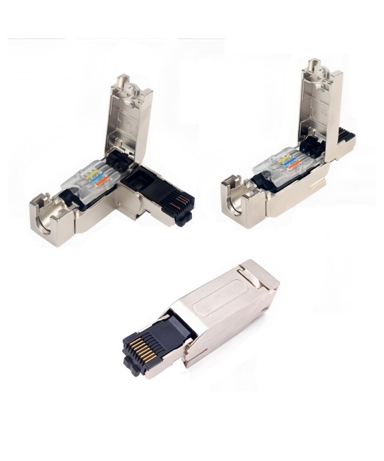 Conector industrial RJ45 4 pines PROFINET Siemens lineal / 90 grados