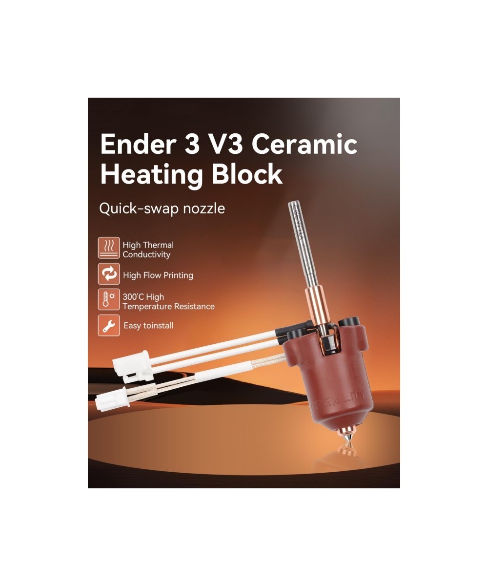 Kit de bloque calefactor ceramico Creality para Ender 3 V3 Plus/3 V3