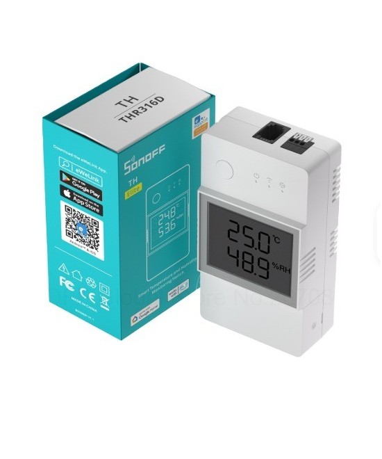 SONOFF TH Elite Interruptor inteligente de monitorización de temperatura y humedad - THR320D