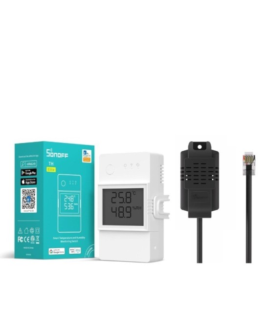 SONOFF TH Elite Interruptor inteligente de monitorización de temperatura y humedad - THR320D