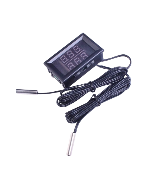Medidor Digital de Temperatura con 2 Sondas para Interiores