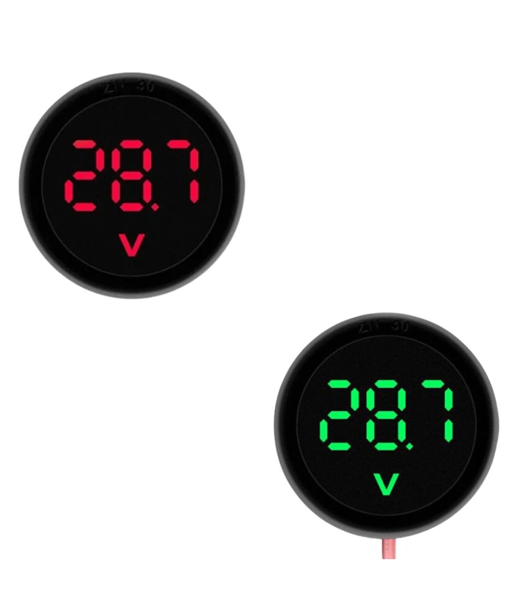 Monitor de Voltaje redondo 33.8mm DC 4-100V