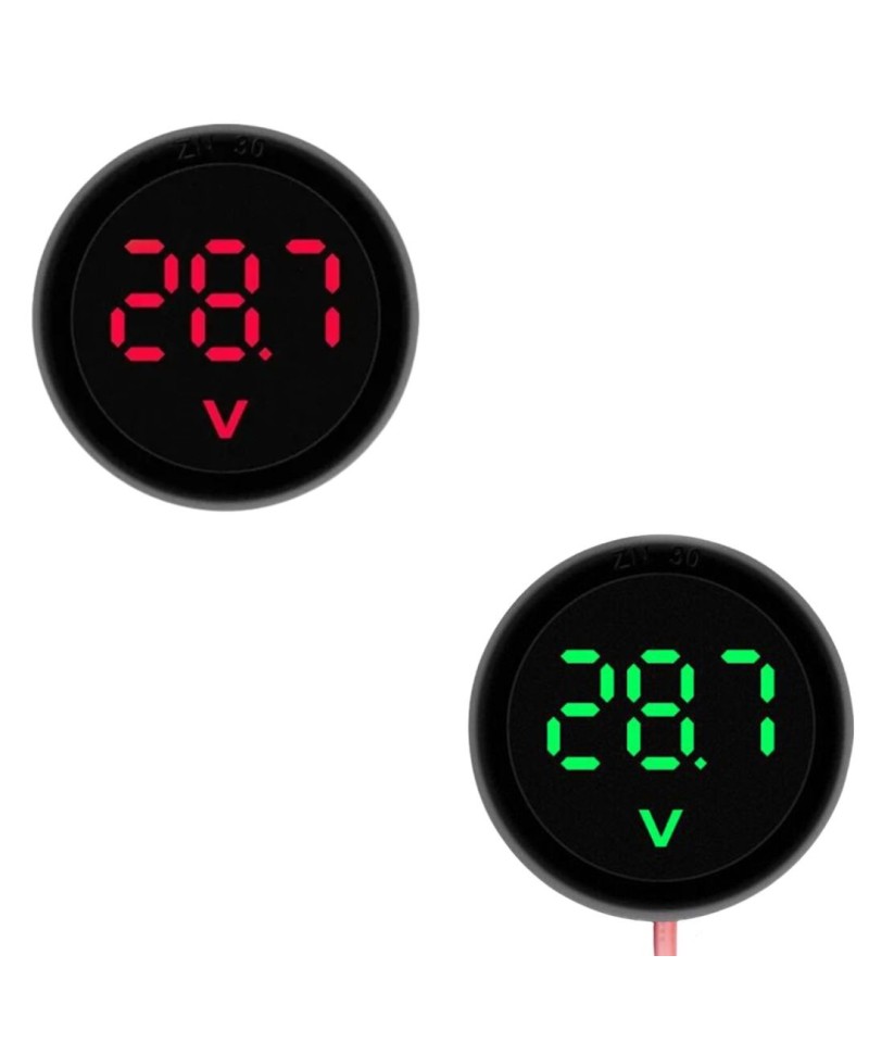 Monitor de Voltaje redondo 33.8mm DC 4-100V