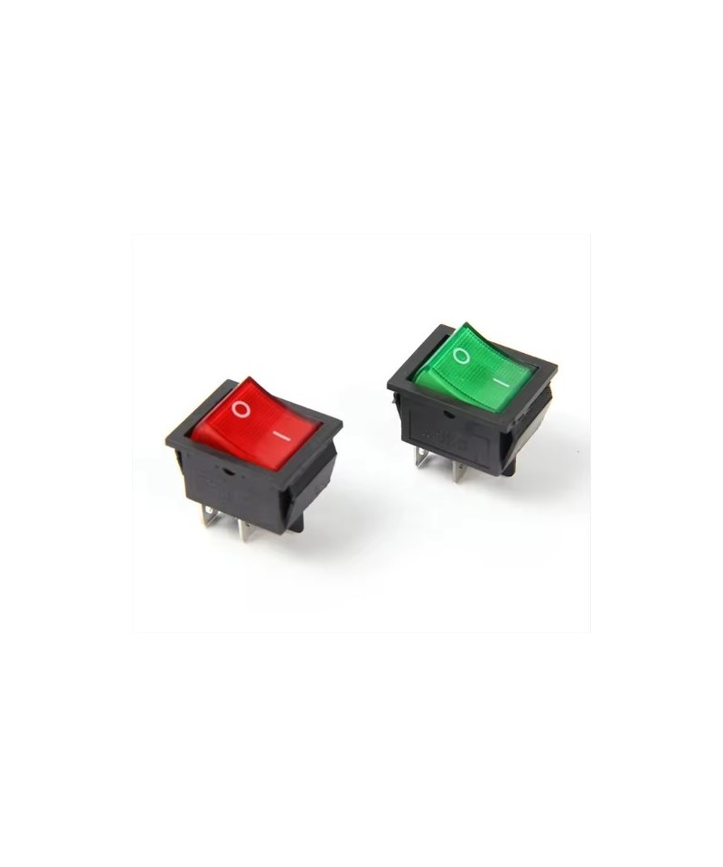 Interruptor KCD7 4 pines con luz