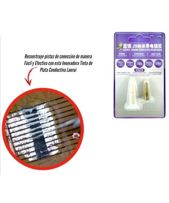 Pasta de Plata Conductora Lanrui J9 Nano