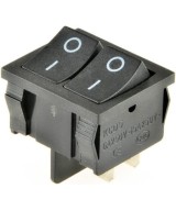Interruptor doble ON/OFF KCD1 4 pines