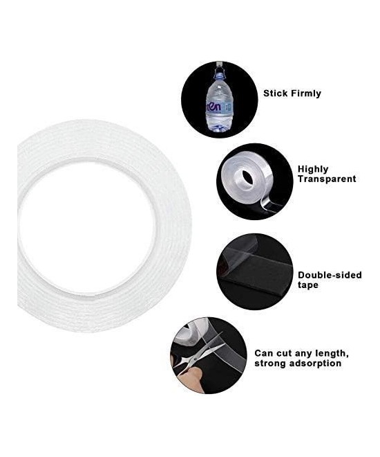 Nano cinta adhesiva de doble cara transparente 20 x 3mm