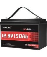 Batería de ciclo profundo LiFePO4 de 12 V  150 Ah recargable DUMFUNME