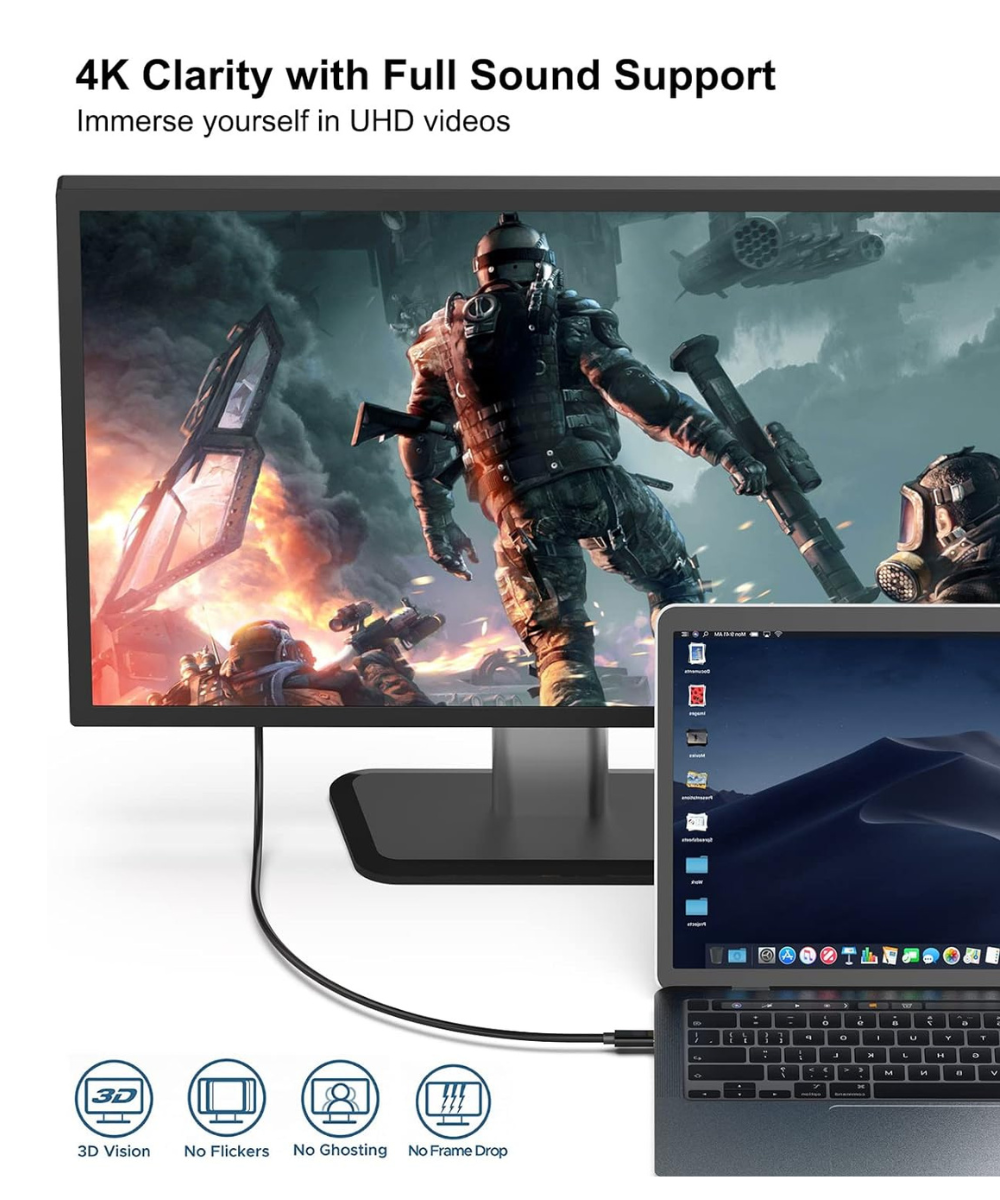 Cable Benfei USB-C a DisplayPort 8K