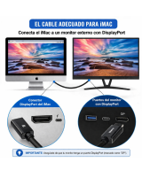 Cable Benfei USB-C a DisplayPort 8K
