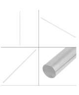 Varilla lisa de acero inoxidable de 8mm de diametro 500/1000mm de largo