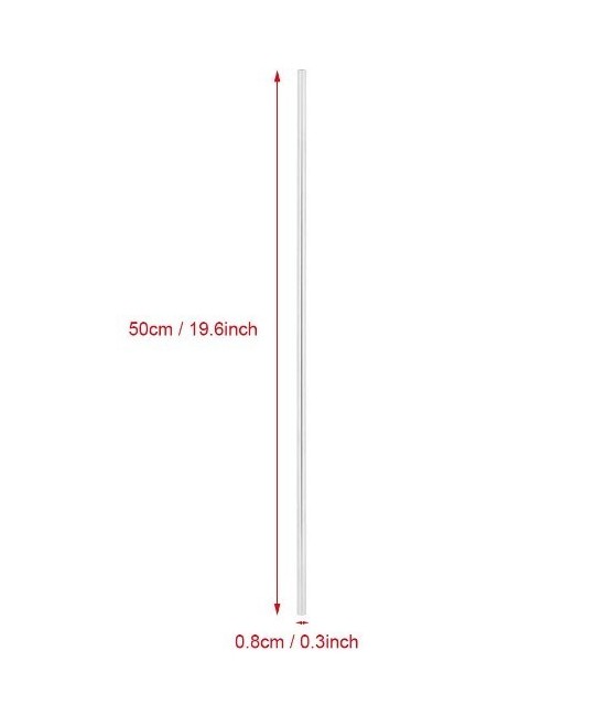 Varilla lisa de acero inoxidable de 8mm de diametro 500/1000mm de largo