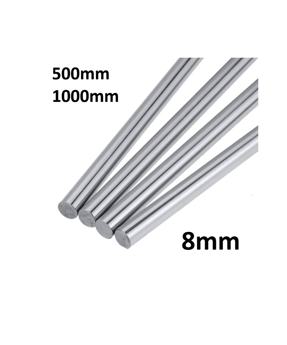 Varilla lisa de acero inoxidable de 8mm de diametro 500/1000mm de largo