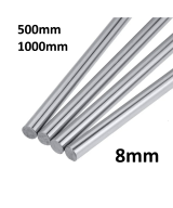 Varilla lisa de acero inoxidable de 8mm de diametro 500/1000mm de largo