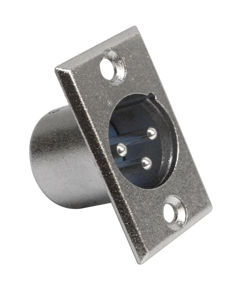 Conector metalico XLR macho para montaje