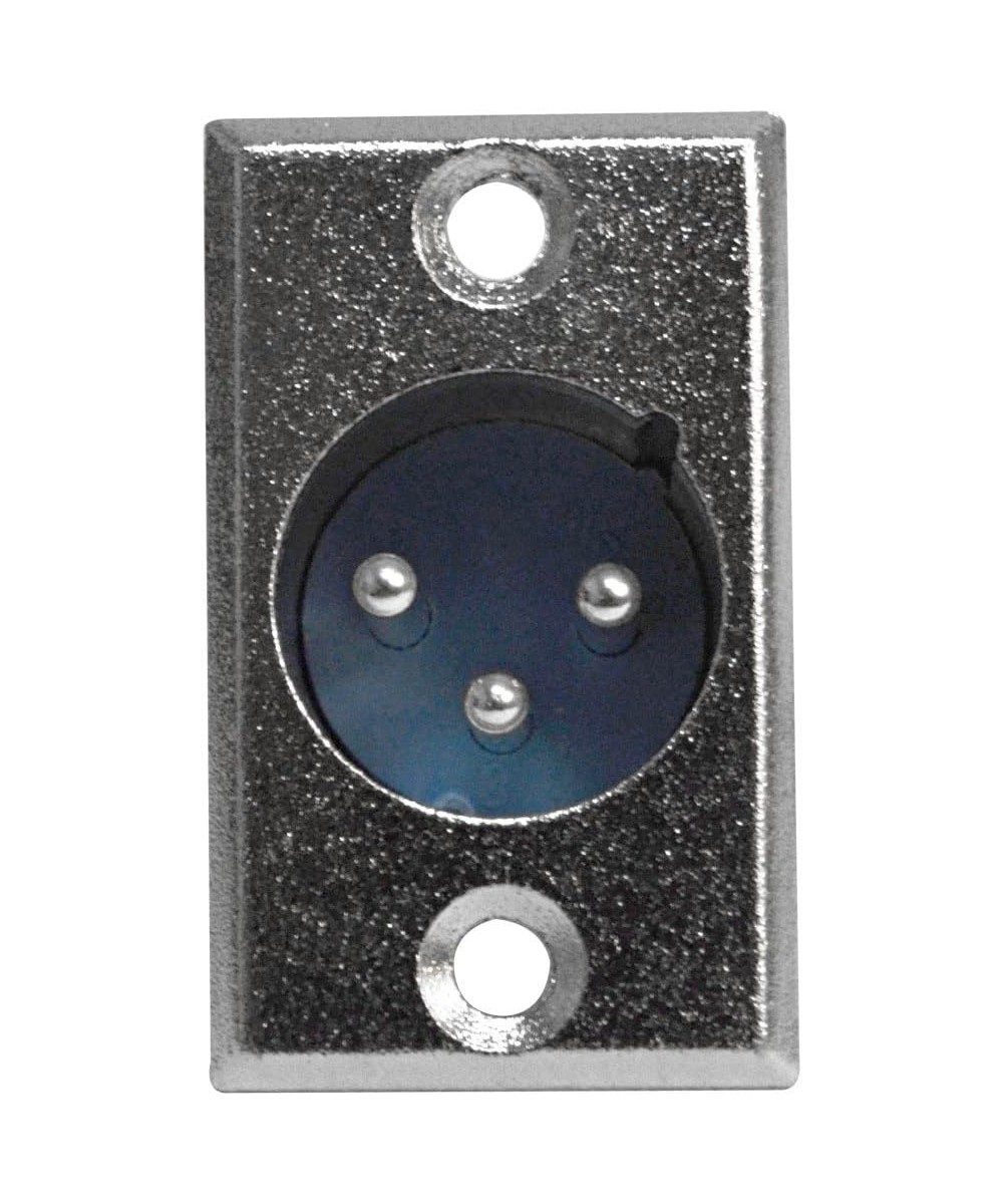 Conector metalico XLR macho para montaje