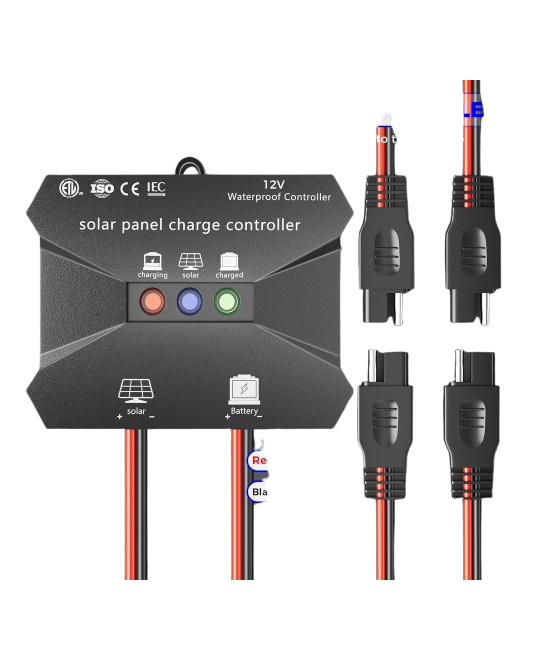 Controlador de carga solar LiFePO4 GEL AGM 12V 10A VOLTSET