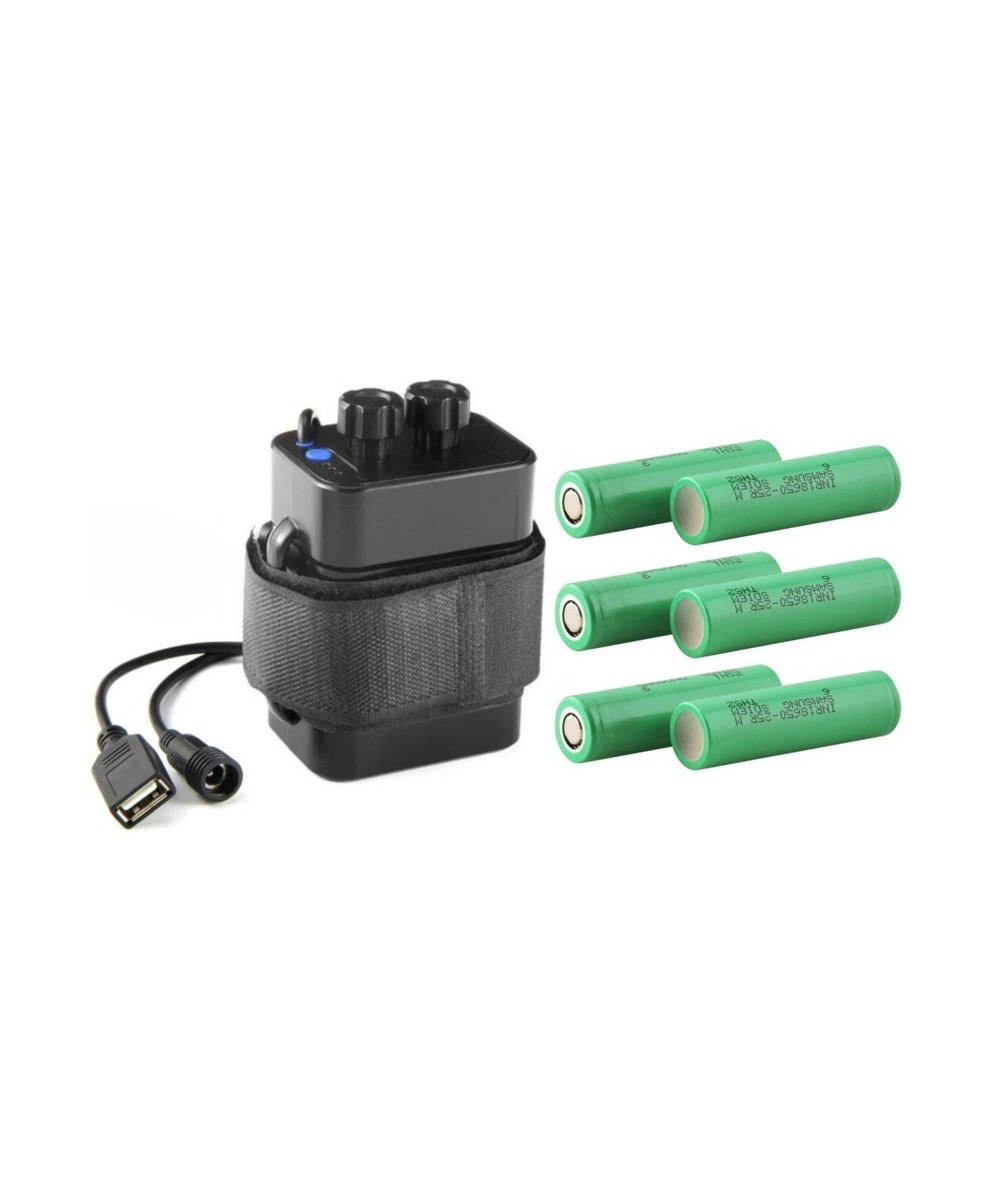 Cargador multifuncional para 6 baterias 18650 CD18-6