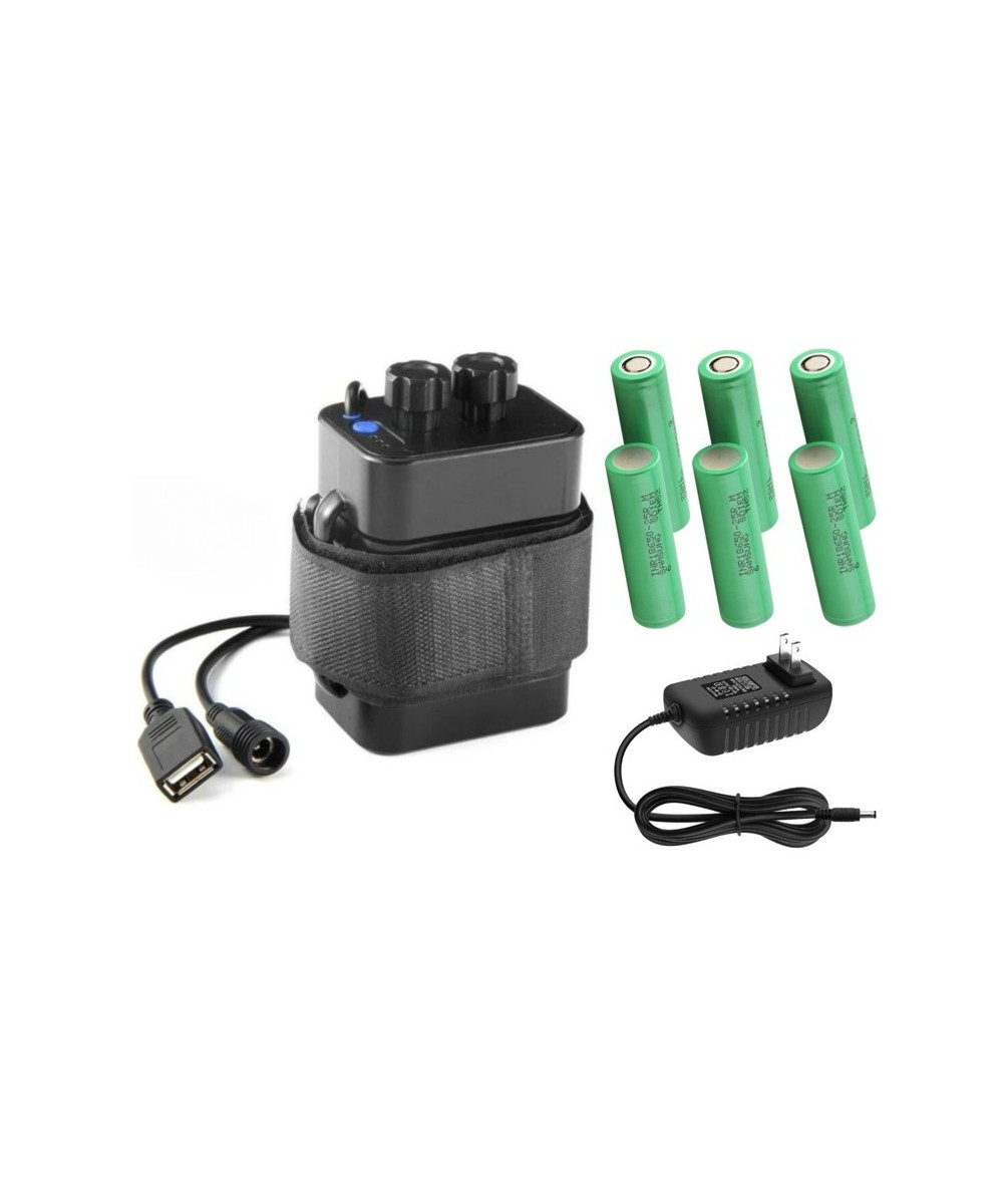 Cargador multifuncional para 6 baterias 18650 CD18-6