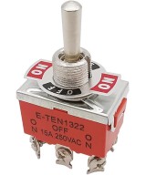 Interruptor de Palanca 6 Pines ON-Off-ON 15A 250V E-TEN1322