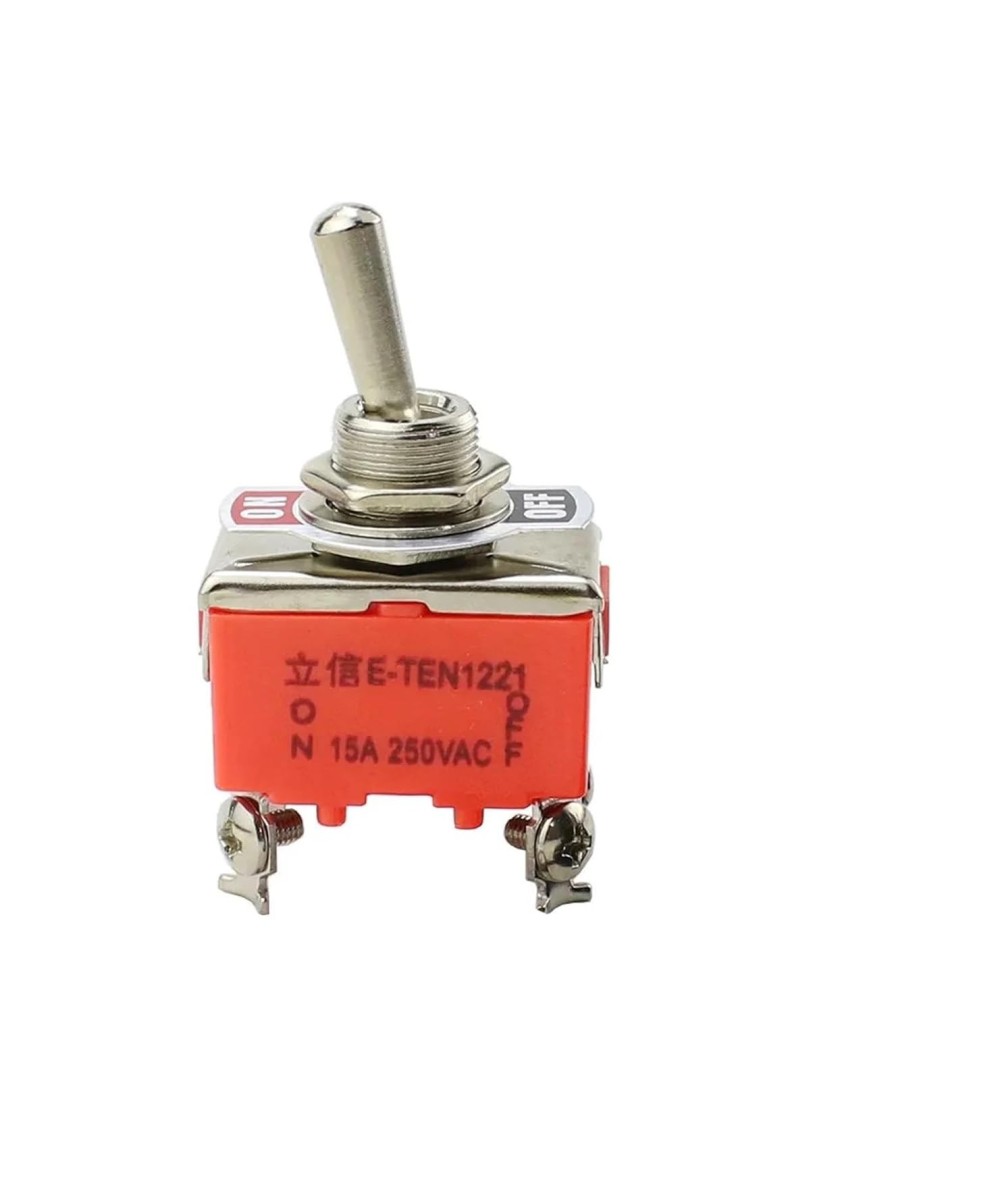 Interruptor de Palanca 4 Pines ON-Off 15A 250V E-TEN1221