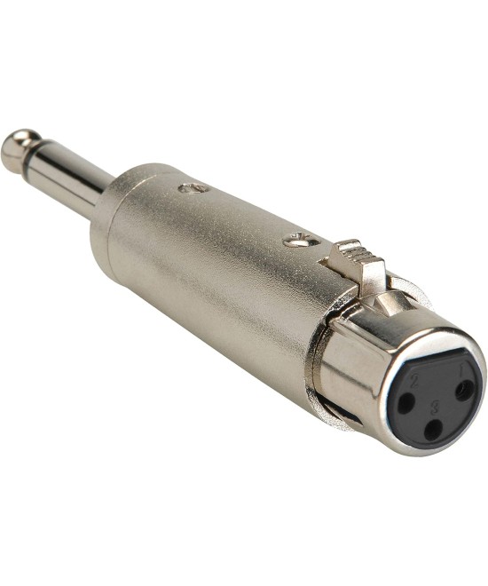 adaptador  XLR a 6.35mm Mono