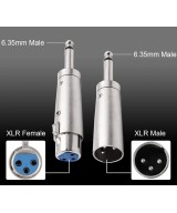 adaptador  XLR a 6.35mm Mono