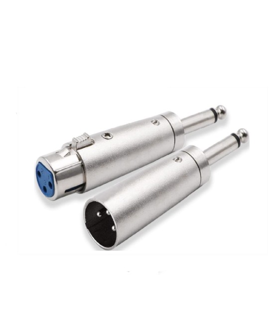 adaptador  XLR a 6.35mm Mono