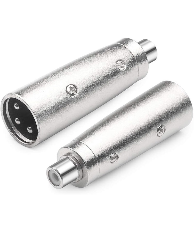 Adaptador XLR macho a RCA hembra