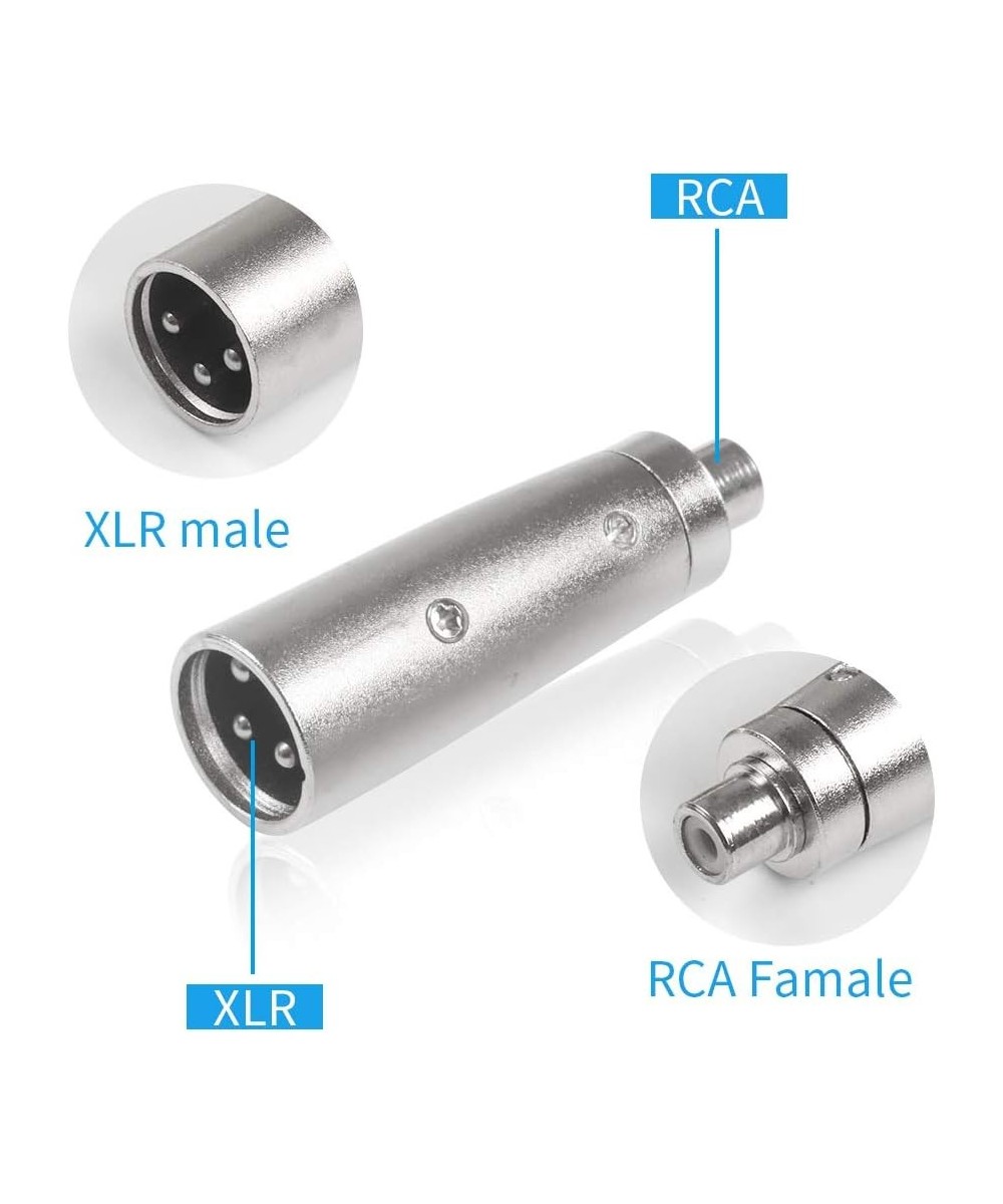 Adaptador XLR macho a RCA hembra