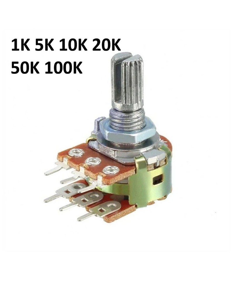 potenciometro de seis pines 1K - 100K