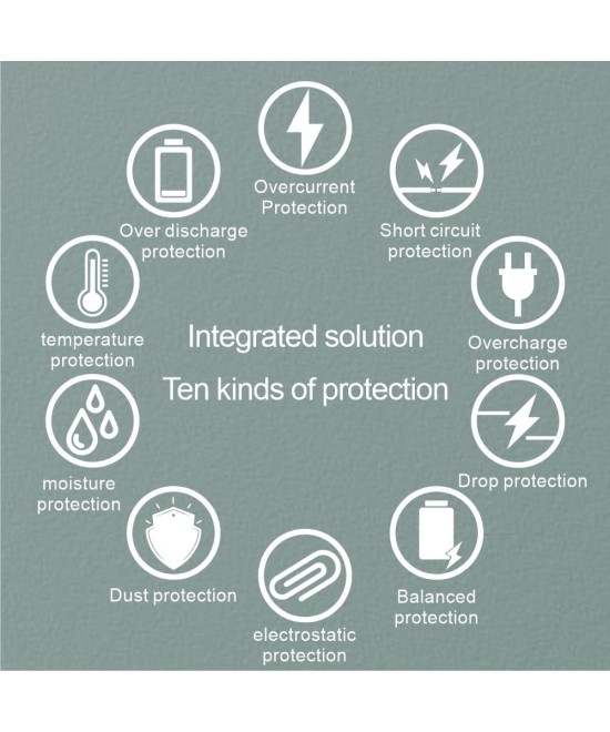 Modulo cargador de baterias BMS LifePO4 4S 12.8V 50A