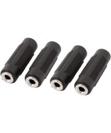 Acoplador de audio 3.5mm/6.35mm hembra - hembra