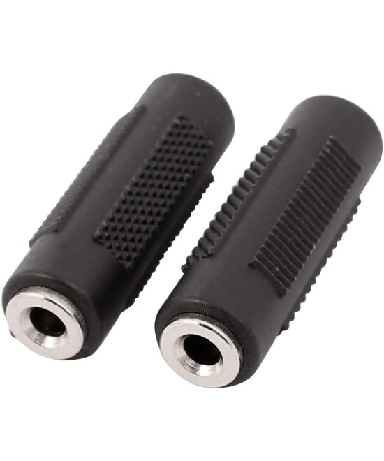 Acoplador de audio 3.5mm/6.35mm hembra - hembra