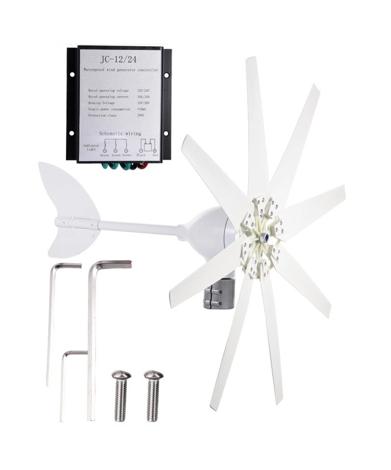 Generador de viento 1200W 12V Aerogenerador