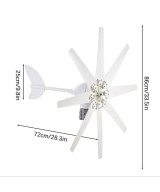 Generador de viento 1200W 12V Aerogenerador