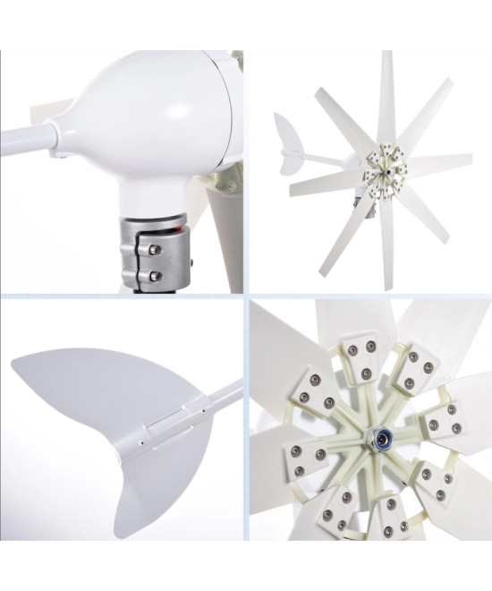 Generador de viento 1200W 12V Aerogenerador