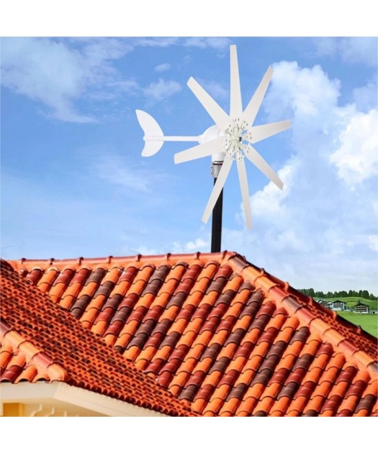 Generador de viento 1200W 12V Aerogenerador