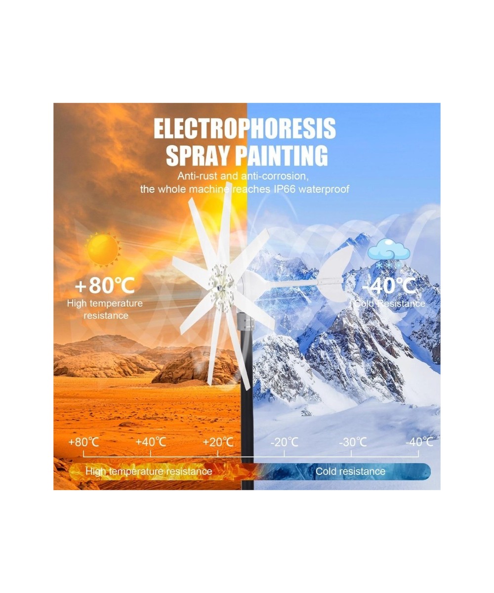 Generador de viento 1200W 12V Aerogenerador