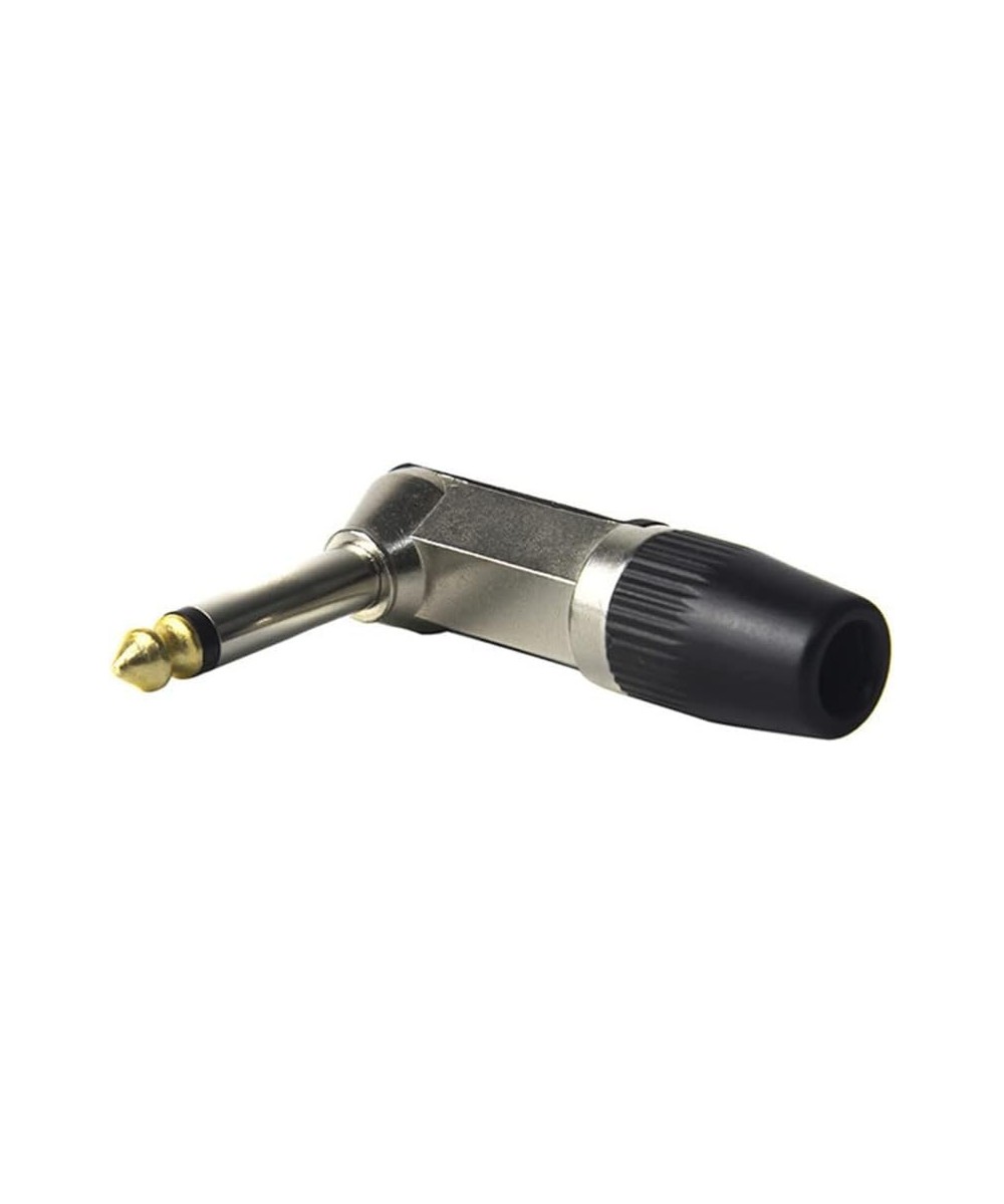 Conector mono 1/4" (6.35mm) Macho 90° L