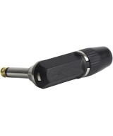 Conector mono 1/4" (6.35mm) Macho 90° L